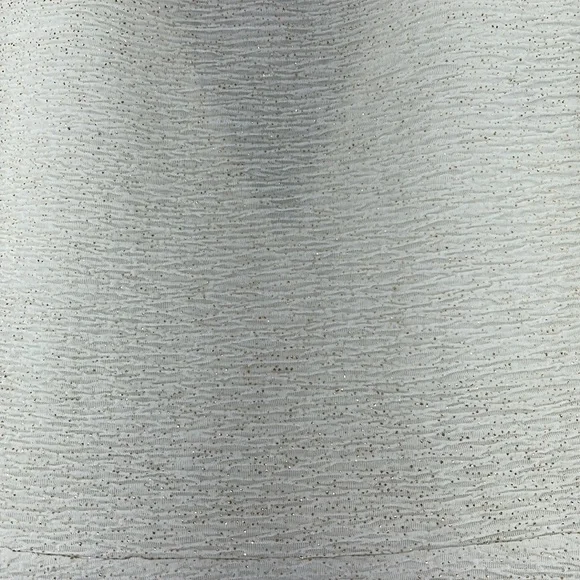 Bar III Sleeveless Above Knee Mini Dress White Glitter Womens XL Bride Bridal - Picture 9 of 10